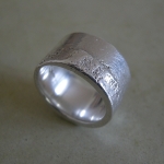 Ring Silber gegossen